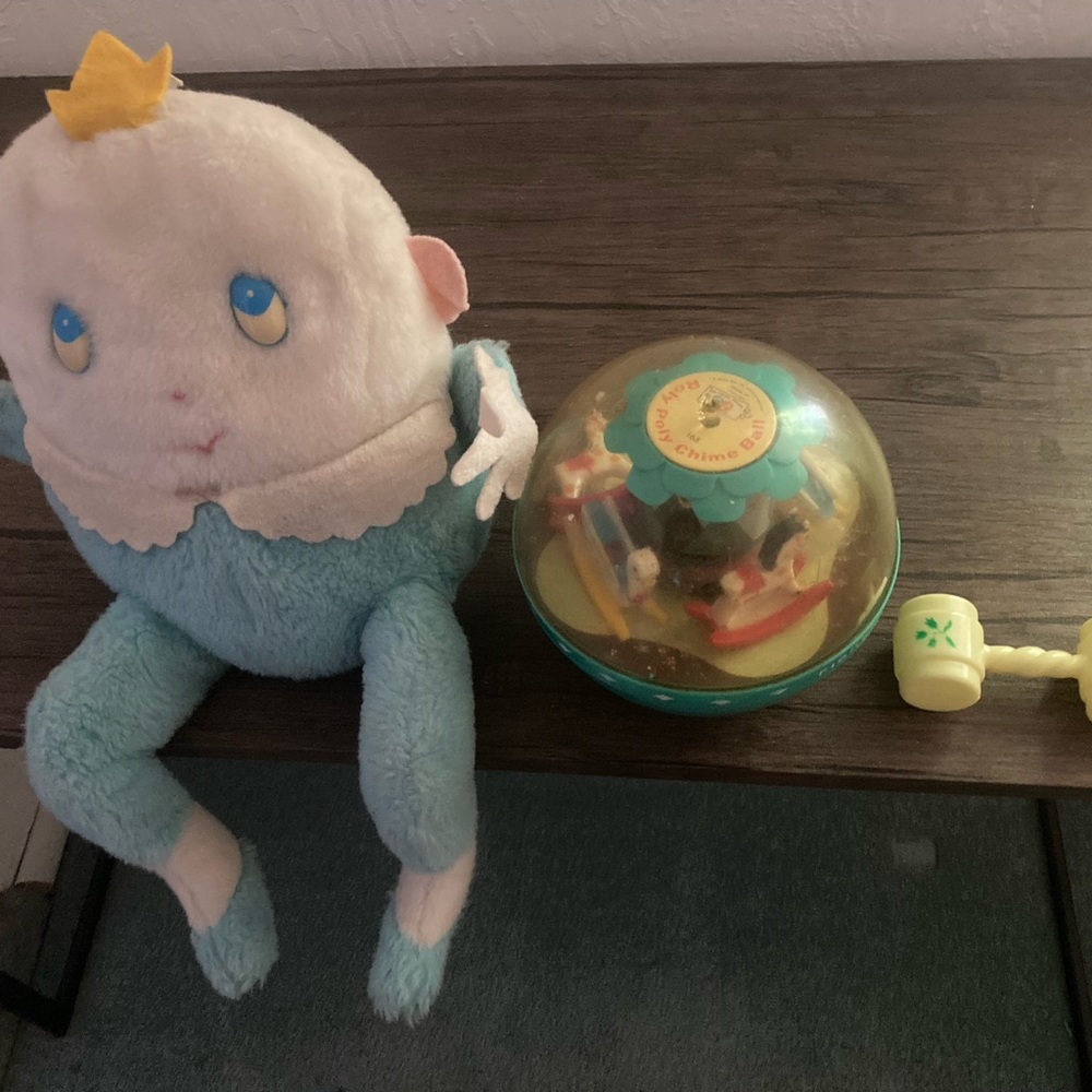 Vtg Lot 3 Toys Eden Humpty Dumpty Blue Chime/Fisher Price 1966 Roly Poly/Rattle - Picture 3 of 12